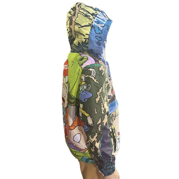 Members Only Nickelodeon Rugrats 1/2 Zip Pullover Windbreaker Mens Sz Large Y2K - Picture 4 of 14